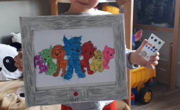 Przedszkolaki pracowały w domu :)