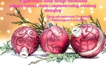 Cudownych Świąt Bożego Narodzenia