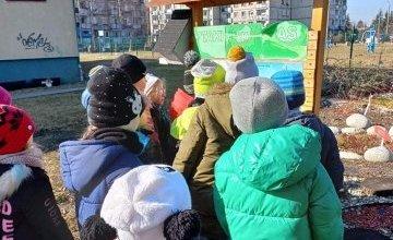 Zajęcia przyrodnicze na ścieżce dydaktycznej.