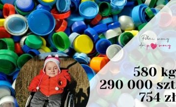 Wsparcie akcji zbierania nakrętek dla Nadii