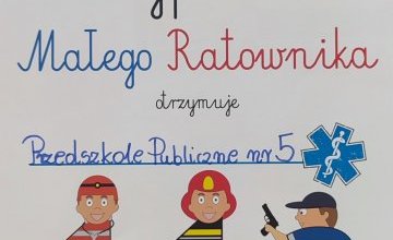 Zajęcia "Mały ratownik".