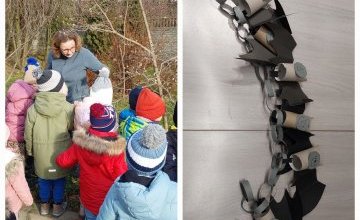 Żabki na warsztatach w Zespole Parków Krajobrazowych.