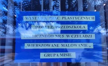 "Wierszowane malowanie ". Wystawa prac plastycznych.