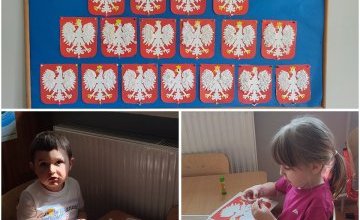 Biało czerwone prace Misiów