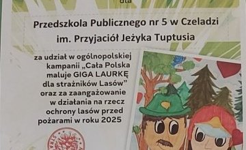 Giga Laurka dla Strażników Lasów.