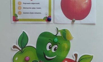 Dzień Jabłka w grupie Pszczółki.